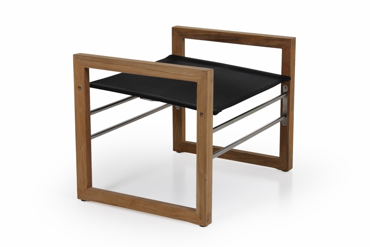Brafab »Vevi« Teak Loungesessel + Fußhocker