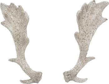 Exner »Geweih Valo« grau Polyresin
