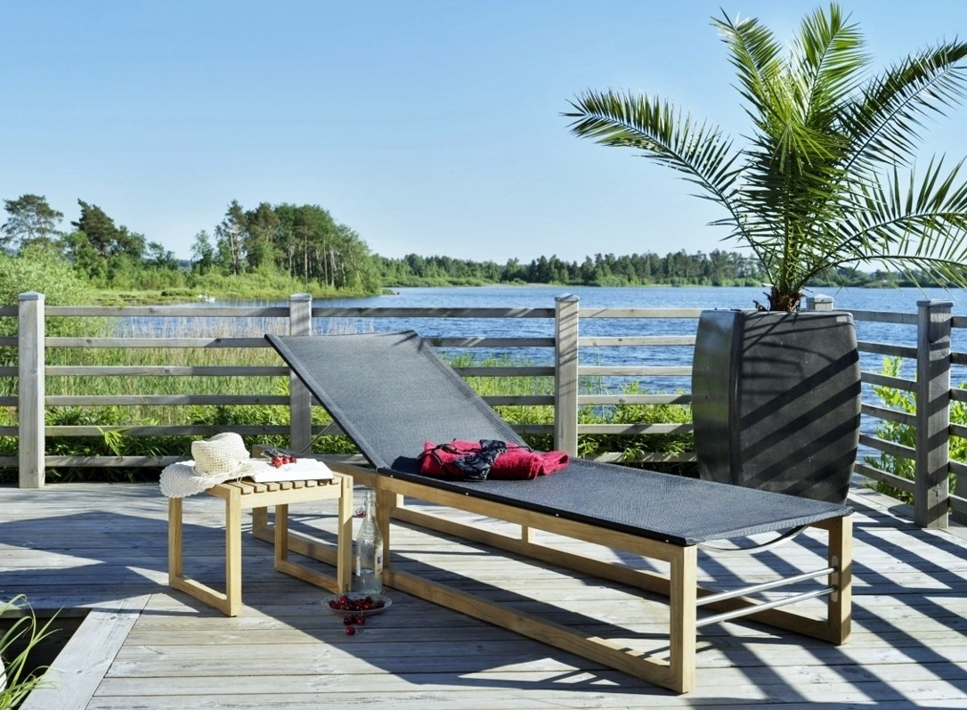 Brafab »Vevi« Teak Gartenhocker Gartenbeistelltisch
