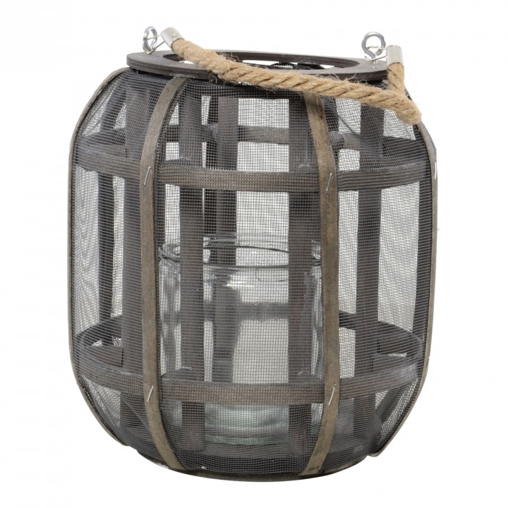 Campo Verde »Windlicht Lock« grau