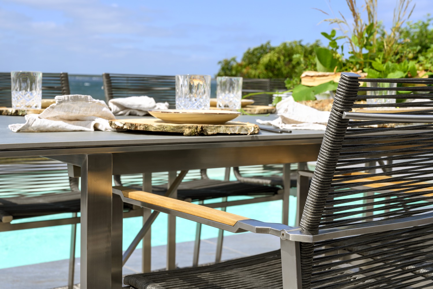 Brafab »Gotland« Teak-Edelstahlgruppe