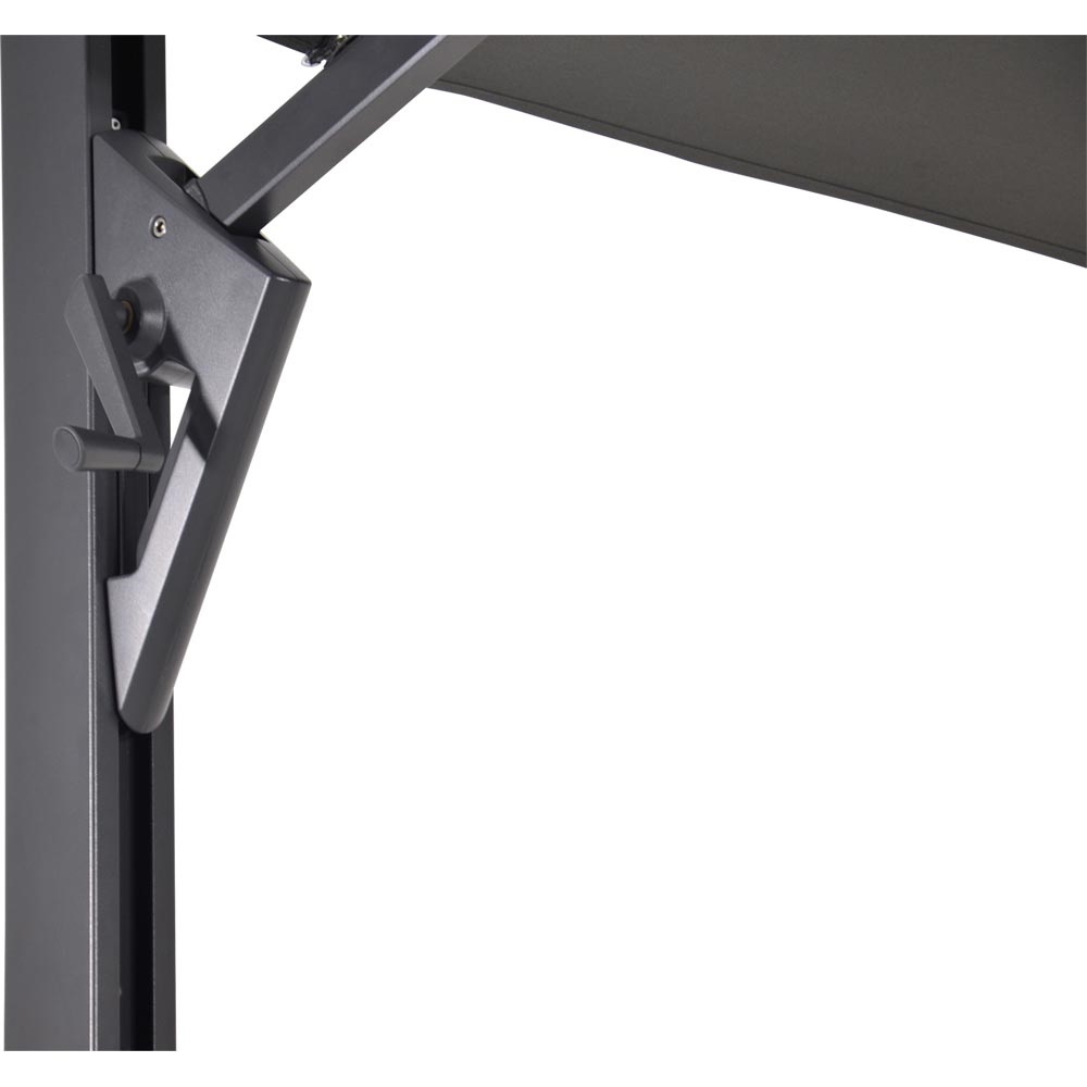 Ampelschirm-Taurus-grau-3x4m2 Lesli Living Ampelschirm Taurus grau 3x4m