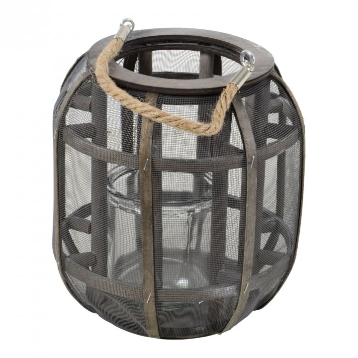 Campo Verde »Windlicht Lock« grau