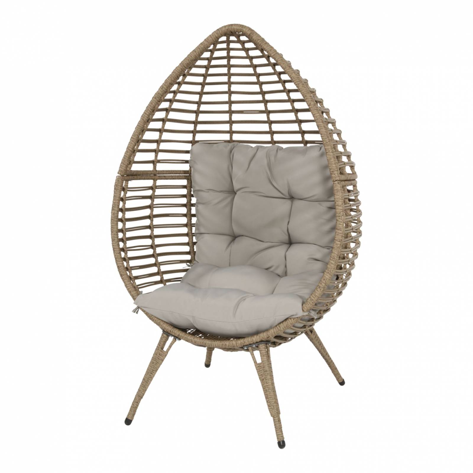 Lesli Living Relaxing-Stuhl Chill Straw braun