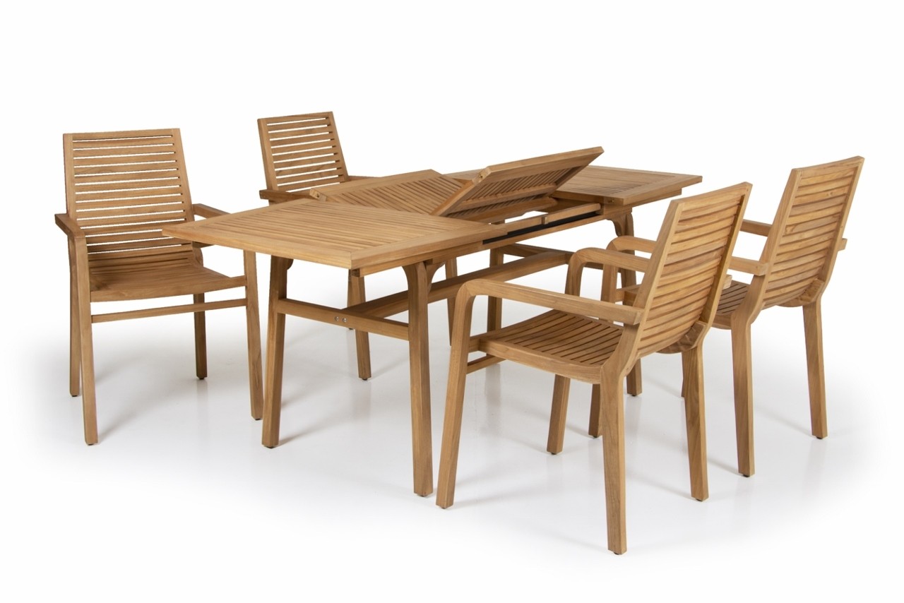 Brafab »Volos« Teak Gartenstuhl mit Armlehnen