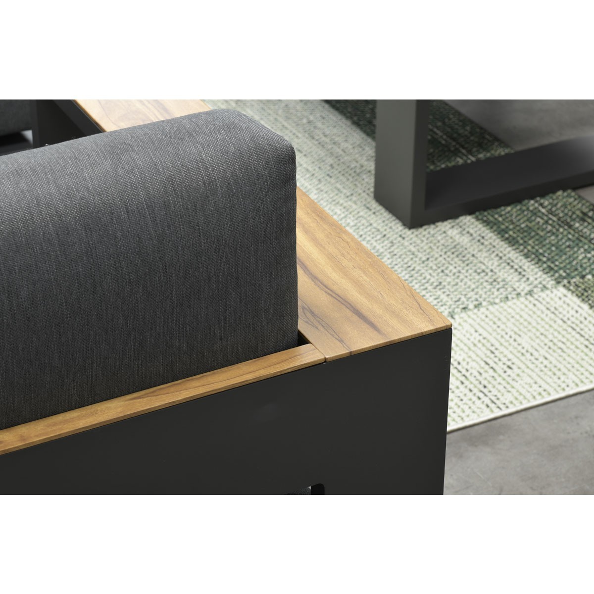 Garden Impressions »Cube« Lounge-Dining Gruppe Teak Look 2 Farben