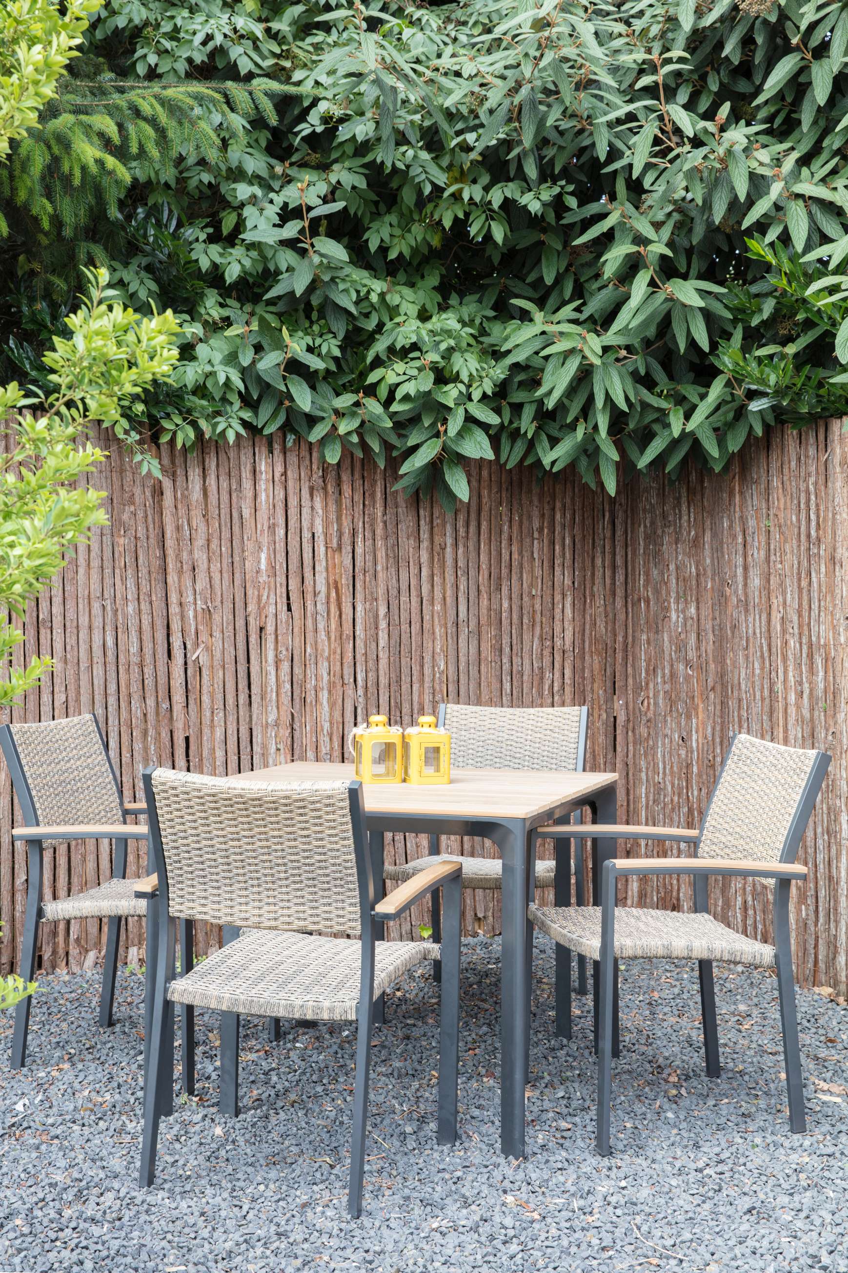 41300_41306_2 Lesli Living Sitzgarnitur Arezzo 4 Personen braun 90x90x74cm