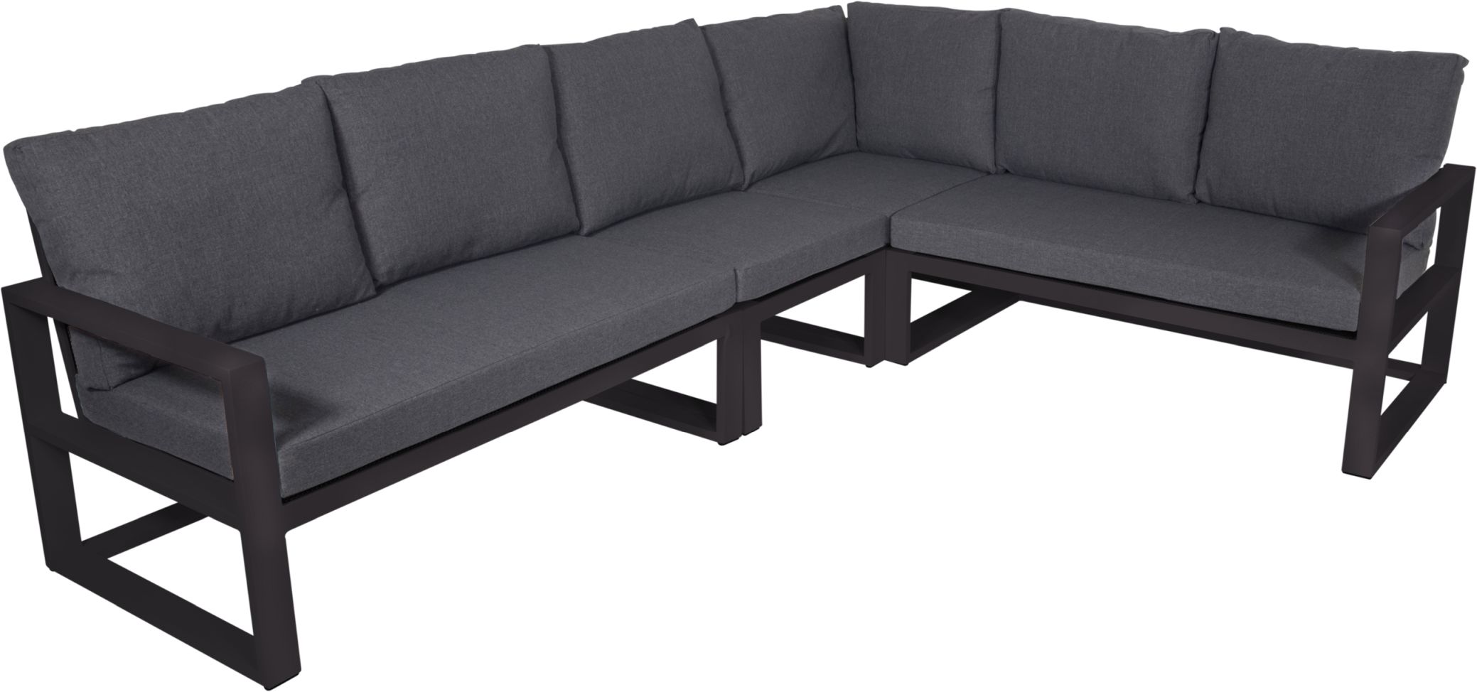 Lesli Living Eck-Loungeset »Pina Colada Negro«