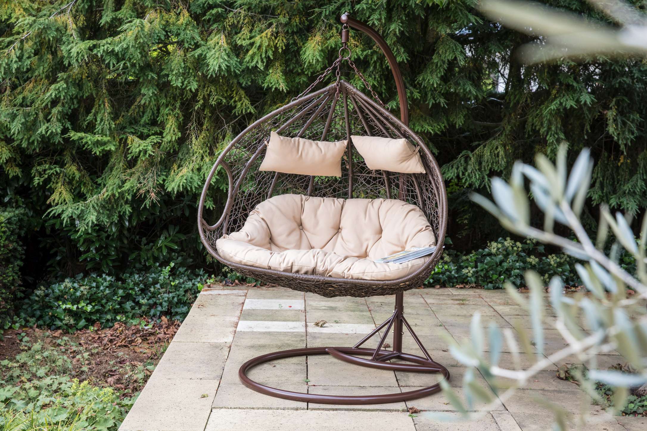 41488 Lesli Living Hängesessel »Grizzly« beige