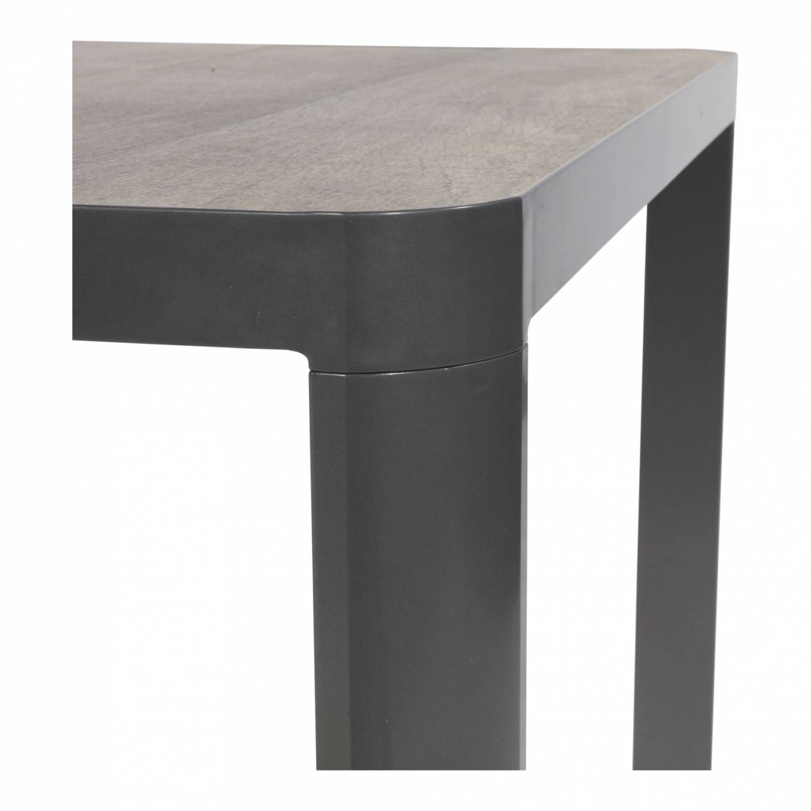 Lesli Living Dining-Tisch Castilla Negro anthrazit