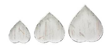 Exner »HerzTablettSet Bloom« 3er-Set weiß