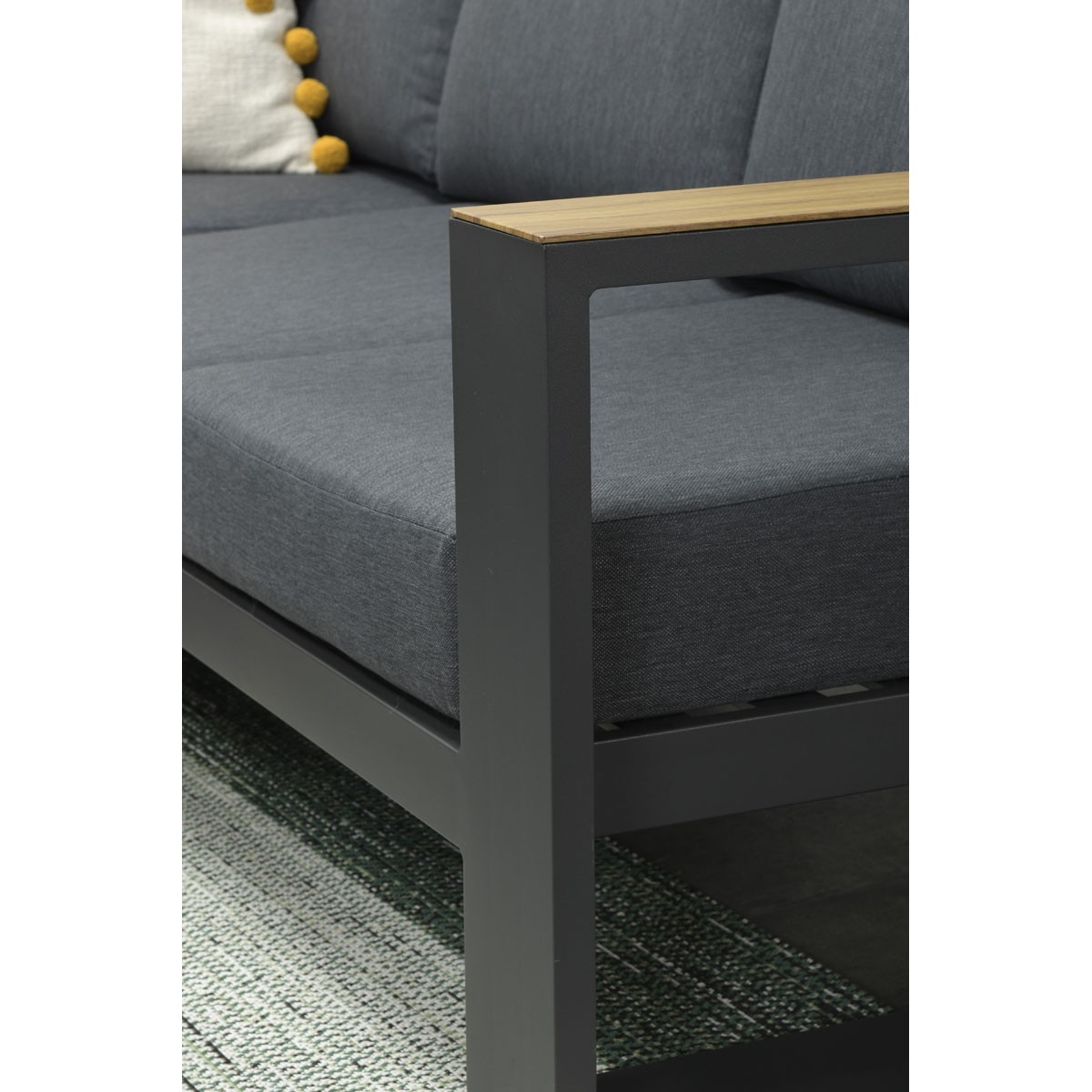 Garden Impressions »Cube« Lounge-Dining Gruppe Teak Look 2 Farben