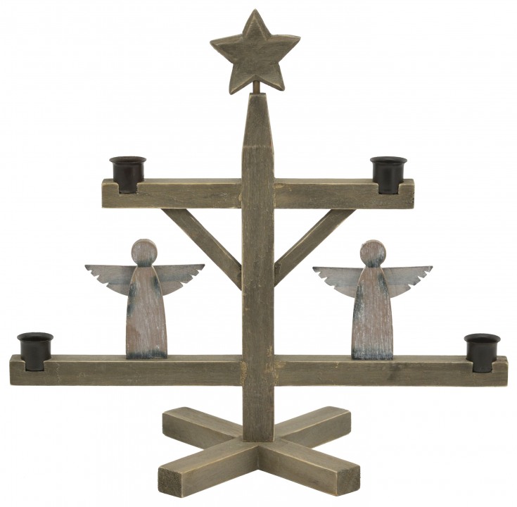 Exner »KerzenHalter Dost« Holz (39x36cm)