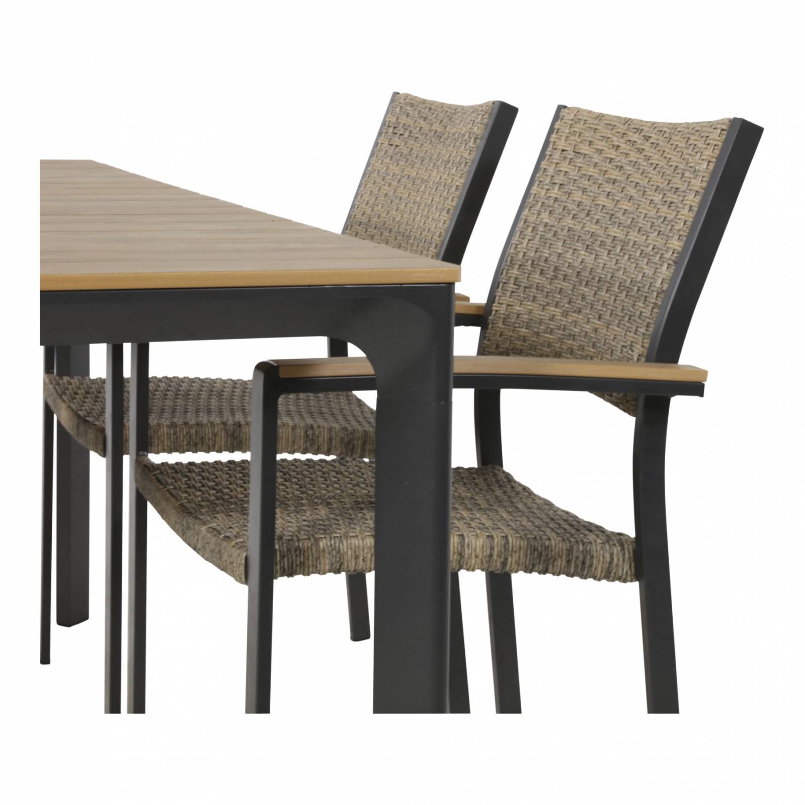 41301-D14F8QTMe7XNkf41 Lesli Living Sitzgarnitur Arezzo 4 Personen braun 160x90x74cm