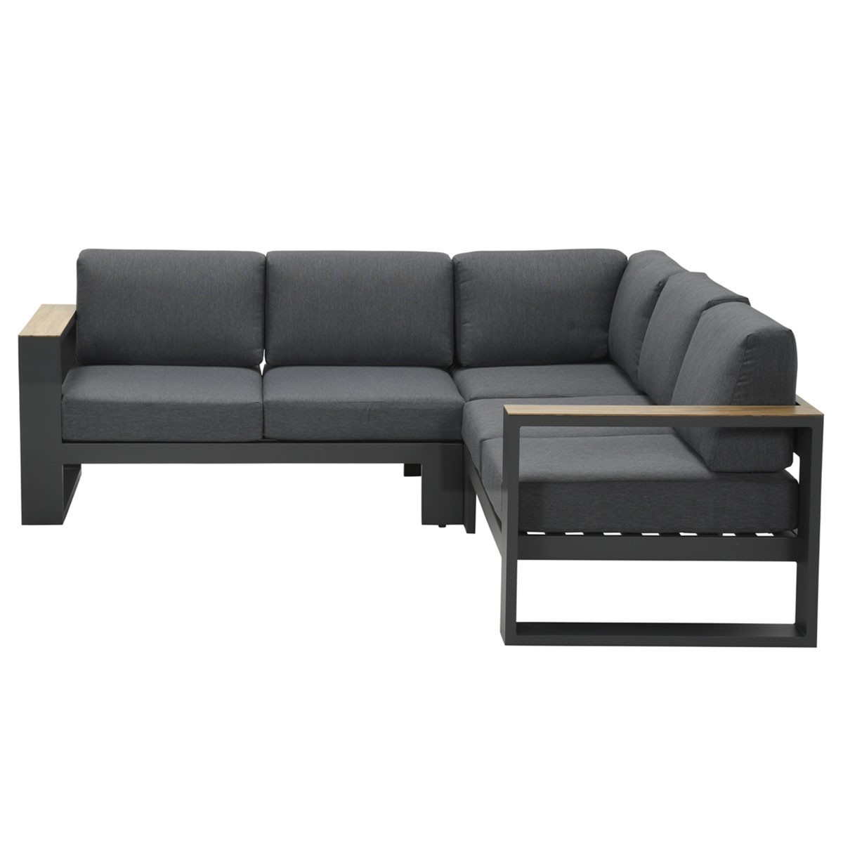 Garden Impressions »Cube« Lounge-Dining Gruppe Teak Look 2 Farben