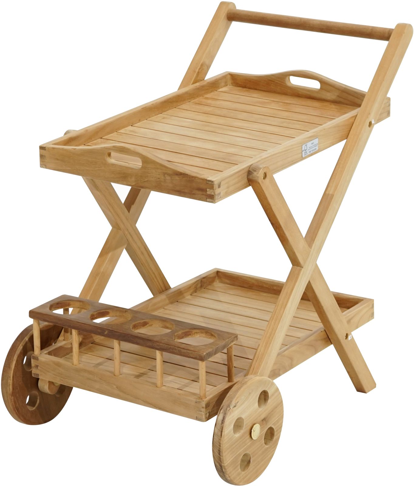 деревянный стол на колесах