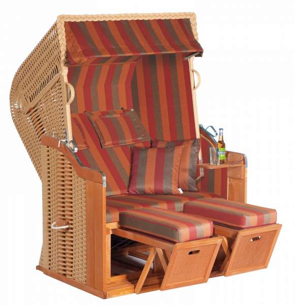 Cadeira de praia semi-reclinável Rustikal 250 Plus bege 2 lugares 1199